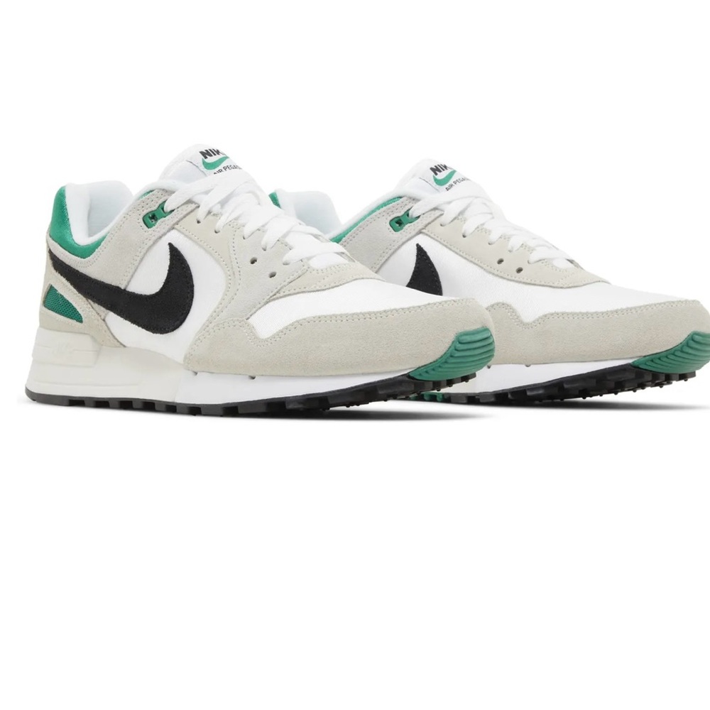Nike Air Pegasus ‘89 Running Shoes Men’s Size 8 White/Black/Malachite